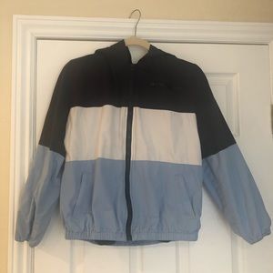 Three stripe zip-up jacket